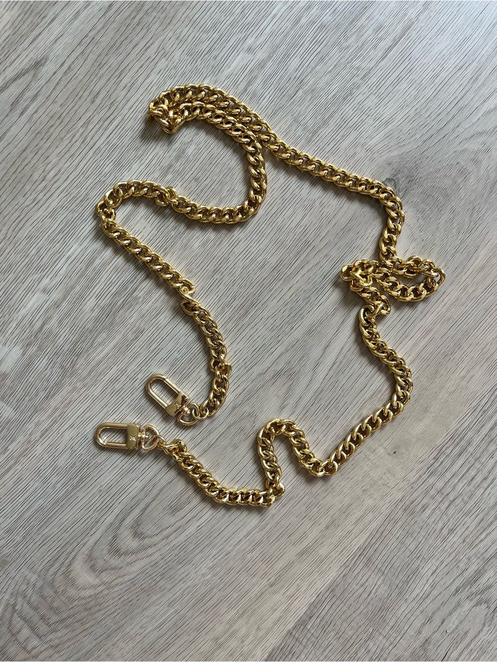 Gold Chain Strap - Polished Link Crossbody Strap
